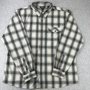 Royal‎ Robbins XX-L Winodwpane  Plaid Shirt Button Up  Men's Color Gray